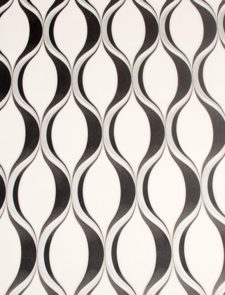 Papel de Parede Alta Qualidade Estilo Europeu - Luxx Rolo 10 metros -  Arabesco Cinza com preto fino